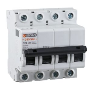 Günsan Valta Otomatik Sigorta 4P 6kA C Tip 20A Dört Kutuplu