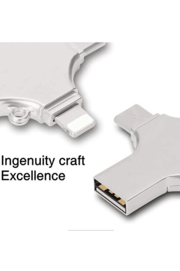 Otg 4in1 Cep Telefonu Çok Fonksiyonlu Usb Flash Bellek 128 Gb Type-c, Micro Sd Ve Kart Okuyucu - Görsel 2