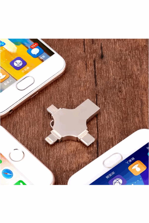 Otg 4in1 Cep Telefonu Çok Fonksiyonlu Usb Flash Bellek 64 Gb Type-c, Micro Sd Ve Kart Okuyucu - Görsel 3