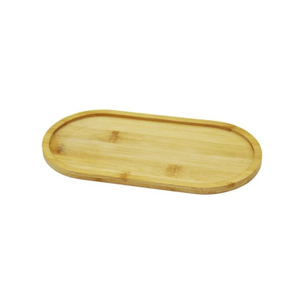 OVAL AHŞAP BAMBU YAĞDANLIK ALTLIK 12X23CM (K0)