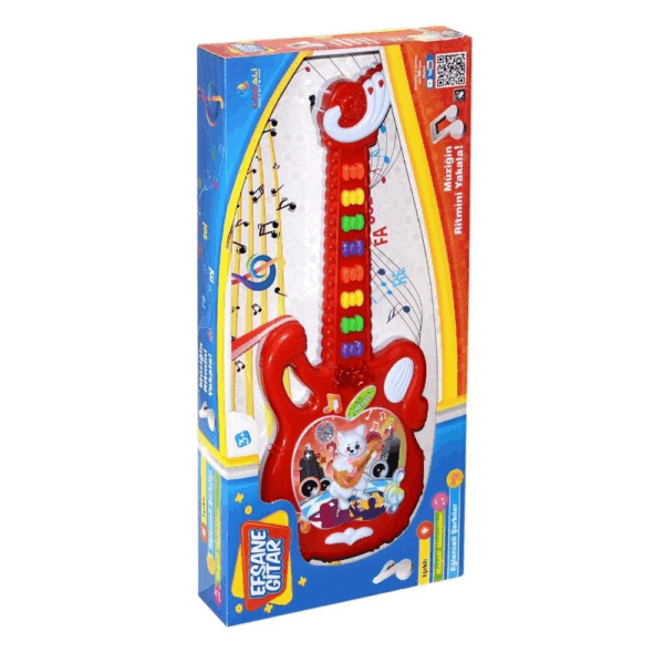 Çocuk Oyuncak Pilli Müzikli Efsane Oyuncak Gitar - Görsel 2