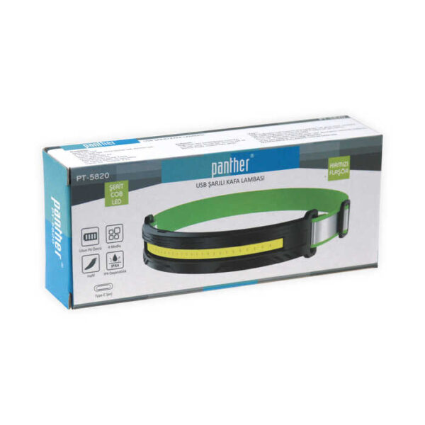 PT-5820 USB ŞARJLI KAFA LAMBASI (K0) - Görsel 4