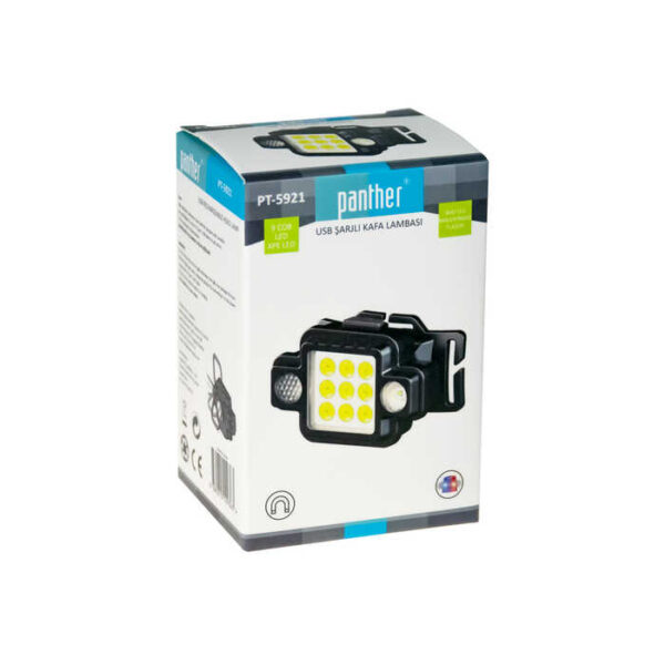 PT-5921 USB ŞARJLI KAFA LAMBASI (K0) - Görsel 3