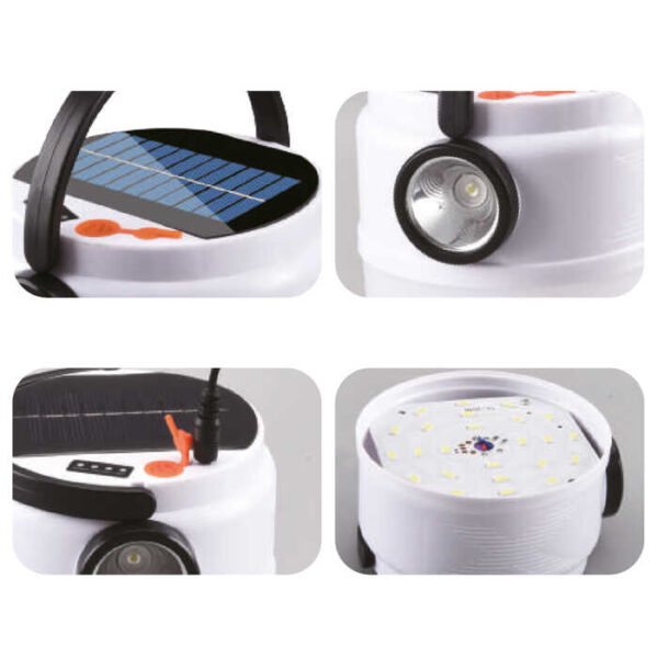 PT-2021 USB ŞARJLI SOLAR KAMP LAMBASI (K0) - Görsel 2