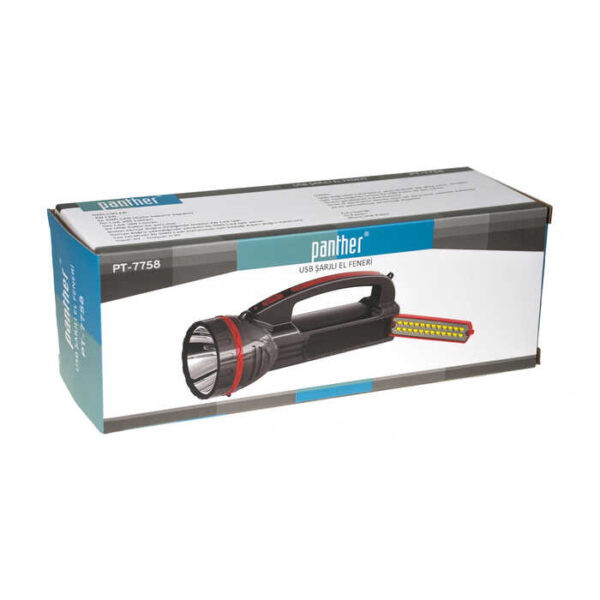 PT-7758 USB ŞARJLI SPOT FENER (K0) - Görsel 4