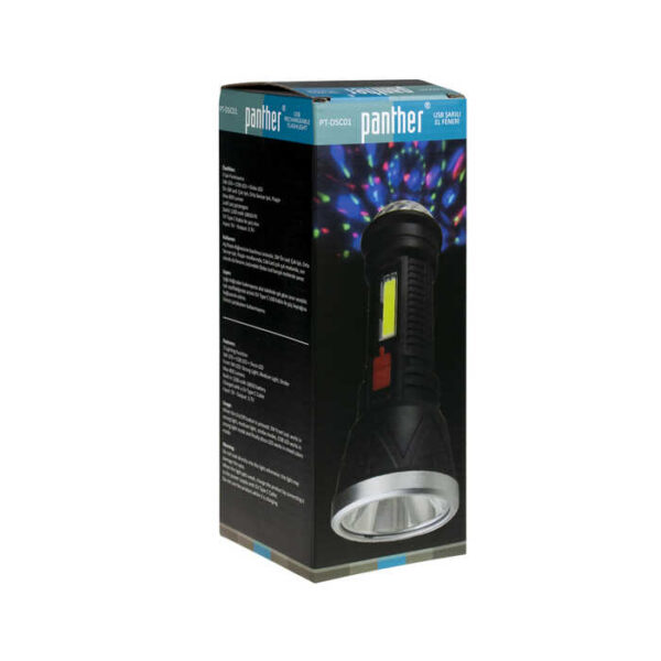 PT-DSC01 USB ŞARJLI EL FENERİ (K0) - Görsel 5