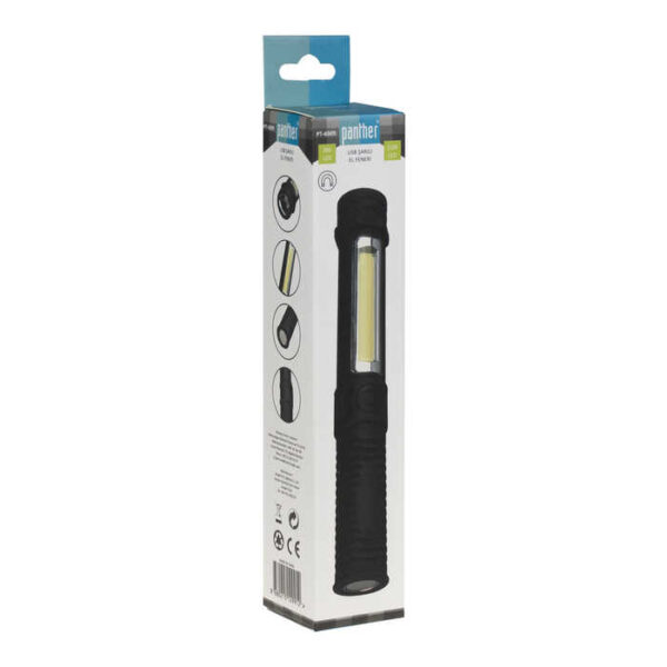 PT-6909 USB ŞARJLI EL FENERİ (K0) - Görsel 4