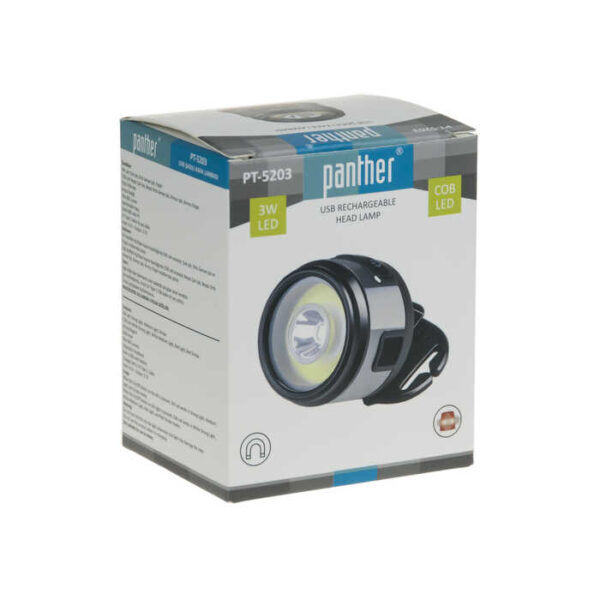 PT-5203 USB ŞARJLI KAFA LAMBASI (K0) - Görsel 5
