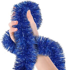 Parti İçin Sim Süs 2 Metre Uzunluk 8 cm Genişlik Mavi Renk İthal (K0)