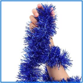 Parti İçin Sim Süs 2 Metre Uzunluk 8 cm Genişlik Mavi Renk İthal (K0)