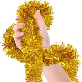 Parti İçin Sim Süs 2 Metre Uzunluk 8 cm Genişlik Altın Renk İthal (K0)