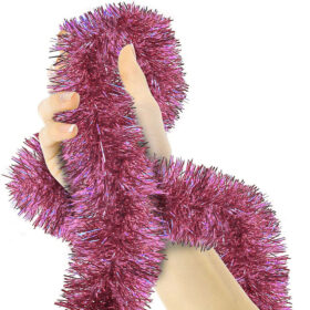 Parti İçin Sim Süs 2 Metre Uzunluk 8 cm Genişlik Pembe Renk İthal (K0)