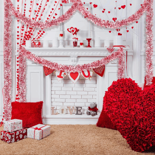 Parti İçin Sim Süs 2 Metre Uzunluk 8 Cm Genişlik Pembe Renk İthal - Görsel 3