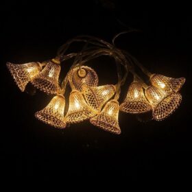 Parti ve Özel Gün Dekorasyonu Çan Şeklinde Metal Şerit Led Işık (K0)