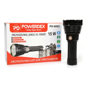 Pd-6692 15 Watt 1000 Lümen Profesyonel Şarjlı El Feneri