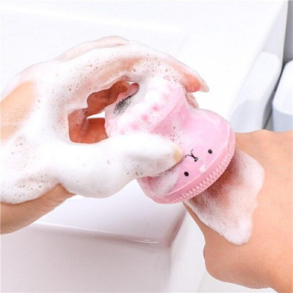 Peeling Etkili Mini El Yüz Cilt Temizleme Fırçası Silikon Temizlenmesi Kolay Siyah Nokta Giderici (K0) - Görsel 3