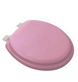 PEMBE YUMUŞAK KLOZET KAPAK BÜYÜK PUF 42x41 cm (K0)