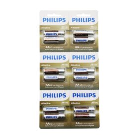 PHILIPS  ALKALİNE KALEM - AA - 1.5V  PİL  12PCS= 2Lİ X 6 (K0)