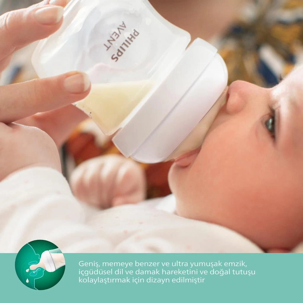 Çocuk Philips Avent Doğal Tepkili Natural Response Cam Biberon 120 ml 0+ Ay - Görsel 4