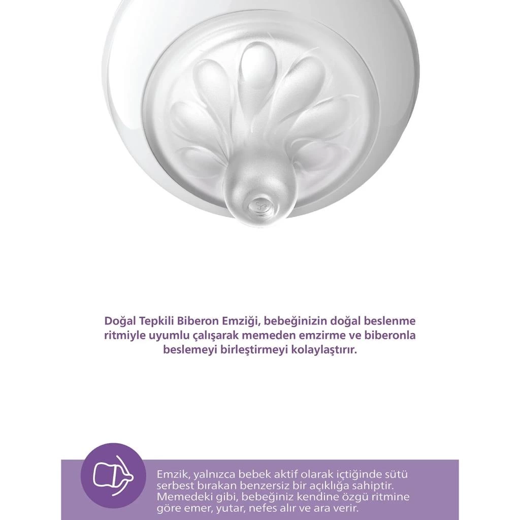 Philips Avent Doğal Tepkili Natural Response PP Biberon 330ml 3+ Ay - Görsel 2