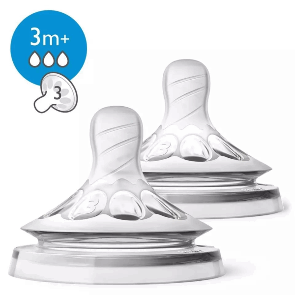 Philips Avent Natural Biberon Emziği 3 Delik 3+ Ay 2li