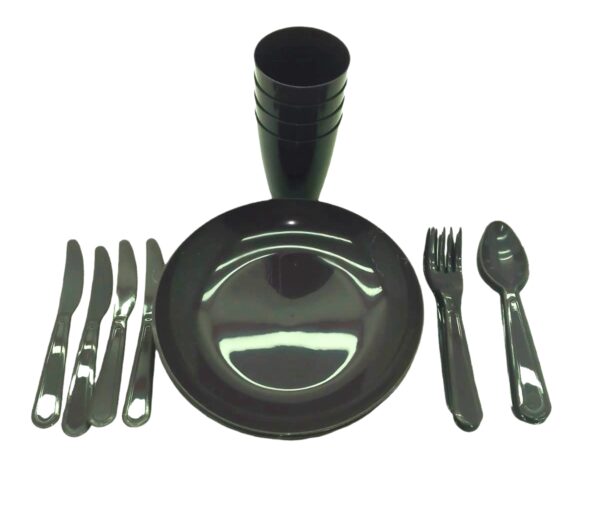 PİKNİK SETİ PLASTİK 20 PARÇA .TABAK-BARDAK-ÇATAL-KAŞIK-BIÇAK (K0)