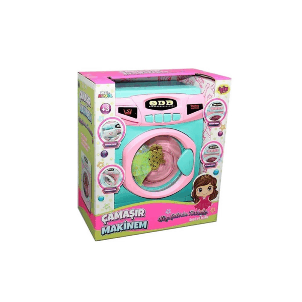 Çocuk Pilli Büyük Boy Çamaşır Makinesi Oyuncak