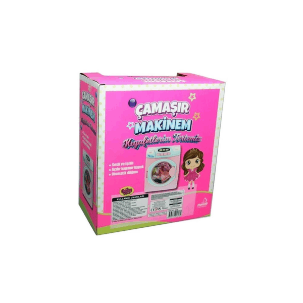 Çocuk Pilli Büyük Boy Çamaşır Makinesi Oyuncak - Görsel 3