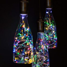 Pilli Renkli Peri Led Işık Saçak 10 Metre Dekoratif Aydınlatma (RGB) (K0)