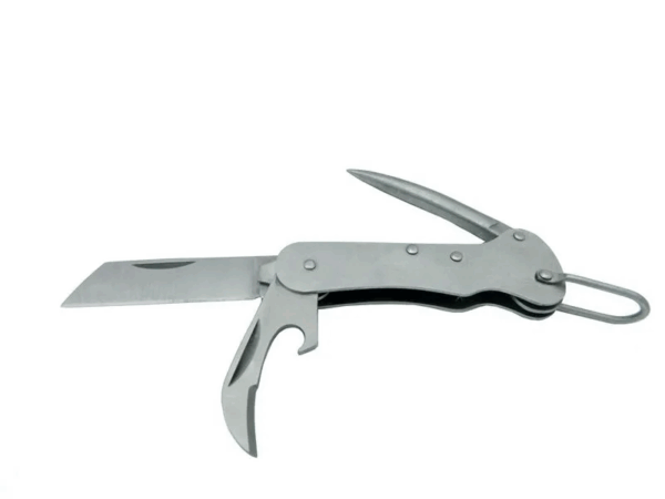Pk 153 Gümüş Gemici Çakı 9,5 Cm - Metal Sap, Manuel