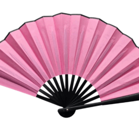 Plastik Kumaş Yelpaze 12'li Pembe