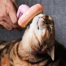 Plastik Pembe Evcil Hayvan Bakım  Pet Fırçası Çok Amaçlı Pet Fırçası Pembe (K0)