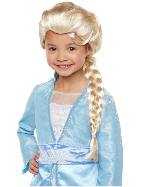 Platin Altın Dore Renk Karlar Ülkesi Elsa Frozen Peruğu Çocuk Boy (K0)