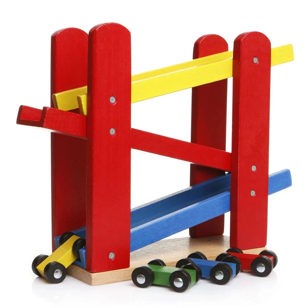 Play Wood Ahşap Otopark 5 Araba İlaveli 382 - Görsel 2