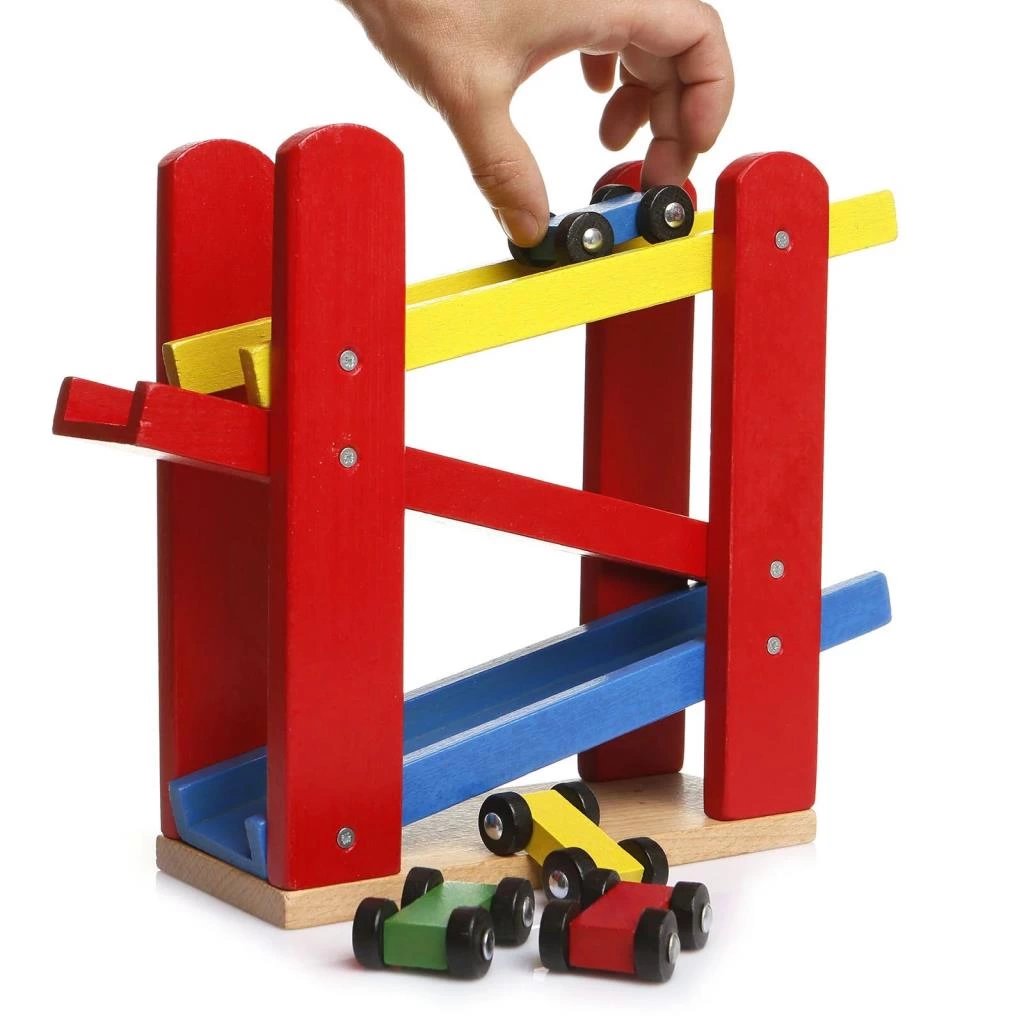 Play Wood Ahşap Otopark 5 Araba İlaveli 382 - Görsel 3