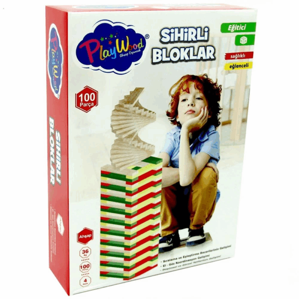 Playwood Eğitici Sihirli Bloklar 100 Parça - Görsel 2