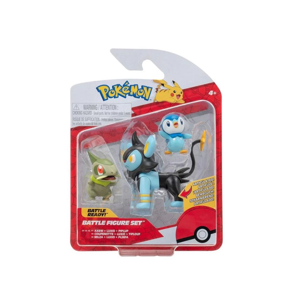 POK 95155-R Pokemon Battle 3Lü Figür Seti - Görsel 4