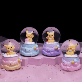 Pokemon Işıklı Kar Küresi 7 Cm Alk3396