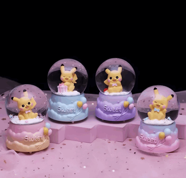 Pokemon Işıklı Kar Küresi 7 Cm Alk3396