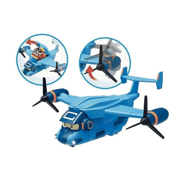 POLI/83361 Robocar Polis Kargo Uçağı-Necotoys - Görsel 2