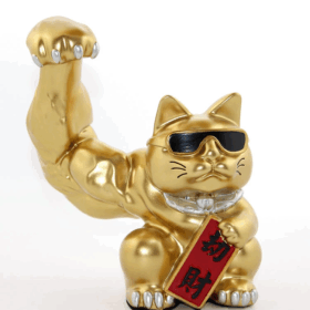 Polyester Şanslı Kedi Figürü Alk2273