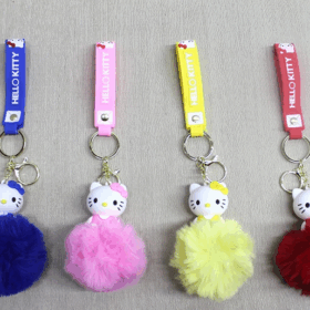 Ponponlu Hello Kitty Anahtarlık Alk4247