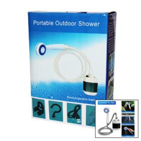 PORTABLE OUTDOOR SHOWER SU-PMP ŞARJLI TAŞİNABİLİR - SEYYAR DUŞ SETİ POMPA - HORTUM - D.BAŞLIK (K0)