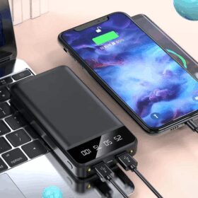 Power Bank 30000 mAh harici pil, taşınabilir şarj cihazı (K0)
