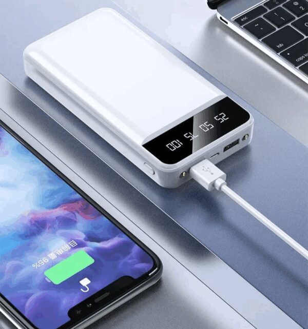 Power Bank 30000 mAh harici pil, taşınabilir şarj cihazı (K0) - Görsel 3