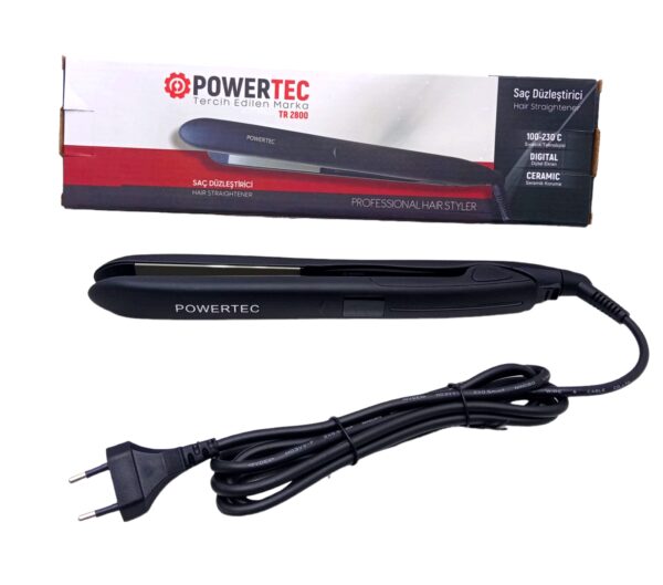 POWERTEC TR-2800 DİJİTAL SAÇ DÜZLEŞTİRİCİ SERAMİK 100°-230°C (K0)