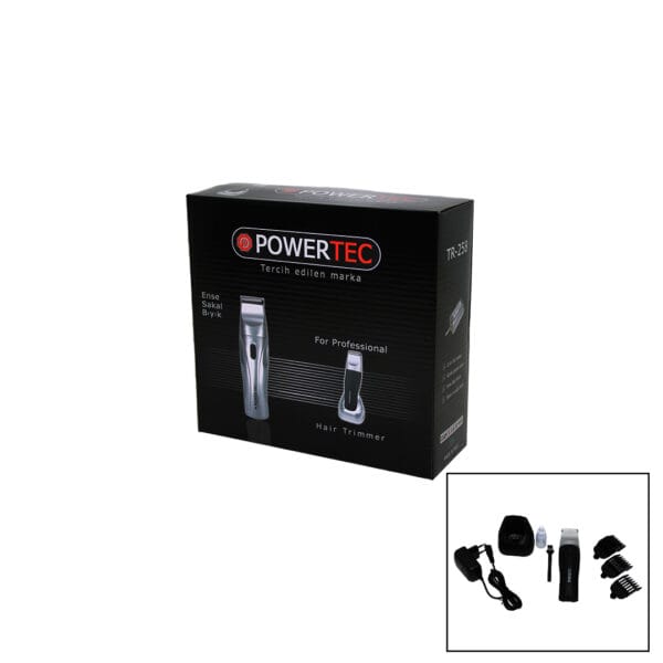 POWERTEC TR-258 ENSE SAKAL BIYIK SAÇ KESME TRAŞ MAKİNESİ (K0)
