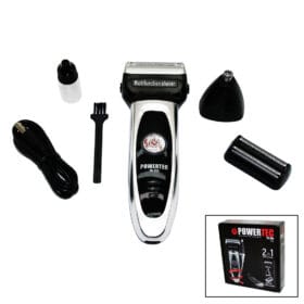 POWERTEC TR-2502IN1SIFIR SAKAL+TÜY ALMA BAŞLIK+SAKAL ÇİZME BIÇAKLI YEDEK BIÇAKLI - USB ŞARJLI TRAŞ MAKİNESİ (K0)