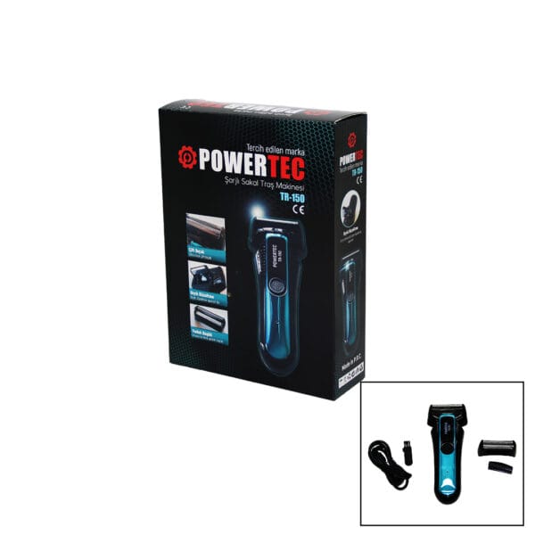 POWERTEC TR-150 ŞARJLI ÇİFT BIÇAK SIFIR SAKAL TRAŞ MAKİNESİ BIYIK DÜZELTME - YEDEK BAŞLIK (K0)