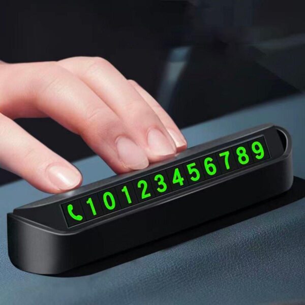 Pratik Fosforlu Telefon Numarası Yamzak İçin Araç İçi Oto Numaratör Numaralık (K0) - Görsel 4
